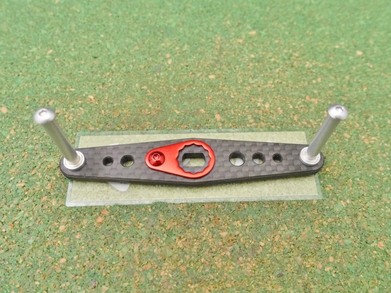 Photo1: KTF Daiwa Carbon Handle 80mm [5273] (1)