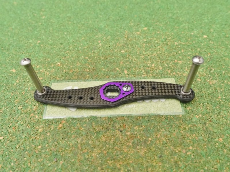 Photo1: Daiwa Original Carbon Handle 90mm [5278] (1)