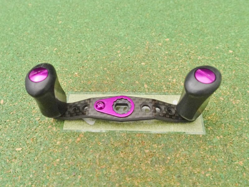 Photo1: KTF Daiwa Offset Carbon Handle 80mm [5283] (1)