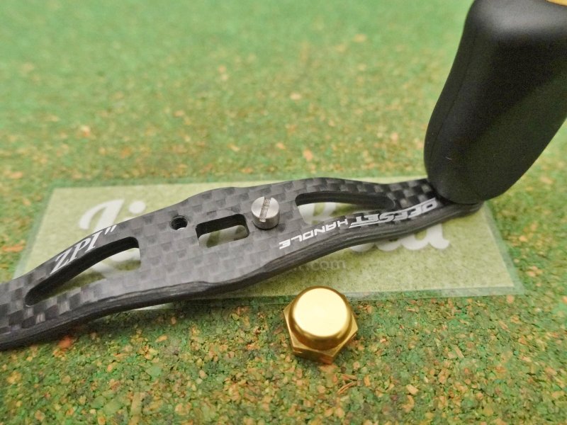 Photo2: ZPI Daiwa Offset  Carbon Handle 92mm [5291] (2)