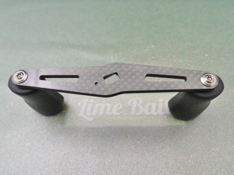 Photo4: No Brand Daiwa Carbon Handle 100mm [5496] (4)