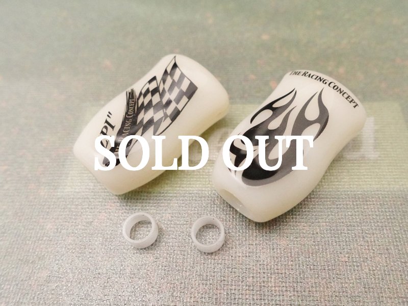 Photo1: ZPI Graphic Bone Knob  [5592] (1)