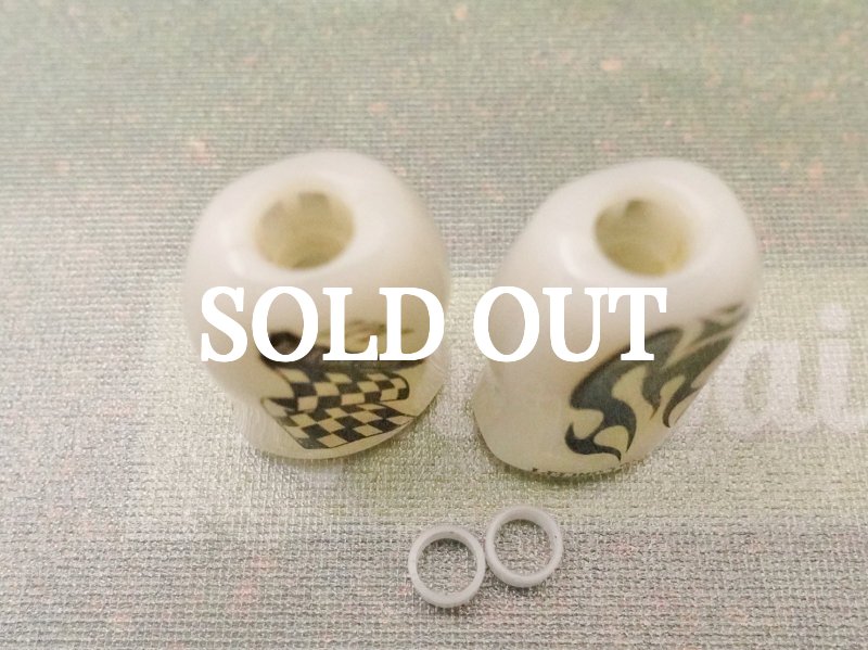 Photo4: ZPI Graphic Bone Knob  [5592] (4)