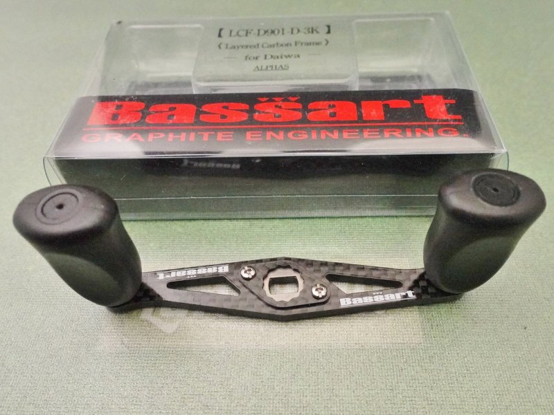 Photo2: G-Craft Bassart Daiwa Carbon Handle 90mm [5617] (2)