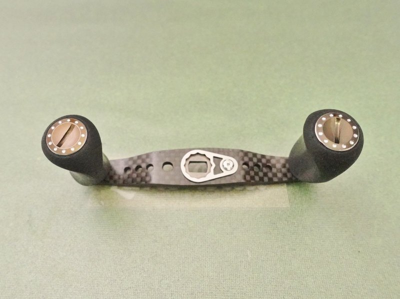 Photo1: Abu Garcia Original Carbon Handle 90mm [5815] (1)