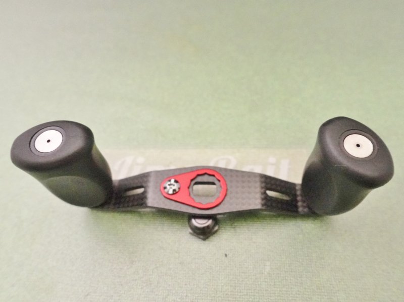 Photo1: Daiwa Original Carbon Handle 80mm [5945] (1)