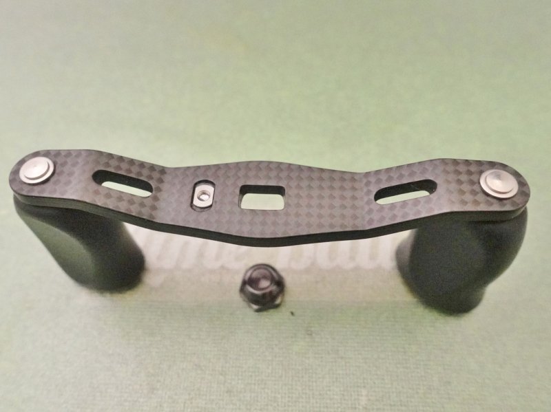 Photo4: Daiwa Original Carbon Handle 80mm [5945] (4)