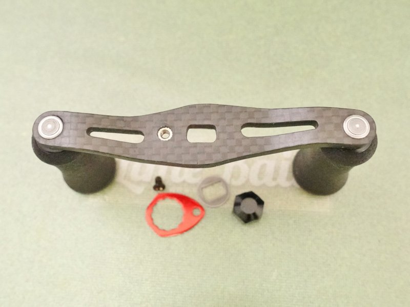 Photo3: Abu Garcia Original Carbon Handle 80mm [6069] (3)