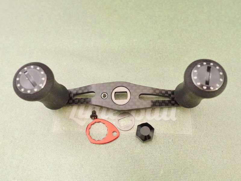 Photo1: Abu Garcia Original Carbon Handle 80mm [6069] (1)