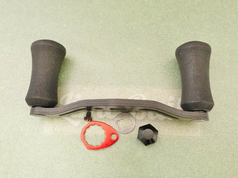 Photo2: Abu Garcia Original Carbon Handle 80mm [6069] (2)